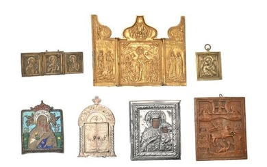 Seven Eastern Orthodox Items, Triptychs, etc.