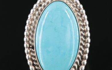 Augustine Largo Navajo Diné Sterling Turquoise Ring