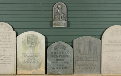 Six 18th and 19th C Style Gravestone Props