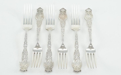 Six Wendell sterling silver Variant pattern set of