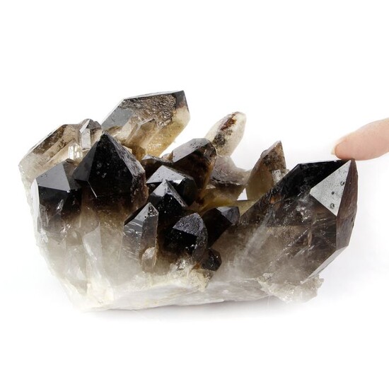 Smoky quartz (a brown or black variety of quartz) Crystals - 175×145×95 mm - 2146 g
