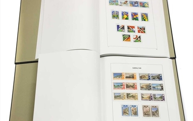 Stamps, Gibraltar, from earlier to 1980 in two albums