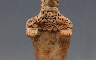 Syro-Hittite Terracotta Statuette of a Deity- 201mm height