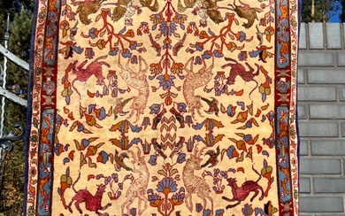 Tabriz Figural with silk - Carpet - 150 cm - 102 cm