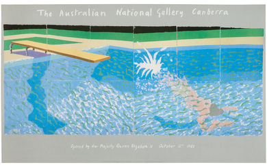 The Australian National Gallery, Canberra, "A Diver" AFTER DAVID HOCKNEY (b.1937)