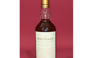 The Macallan 25-Year Old Anniversary malt whisky, 2002, labe...