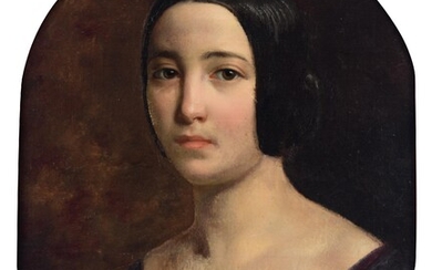 The portrait of a girl, 19thC, 40 x 52 cm