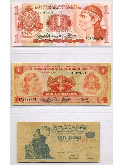 Three (3) Central and South American Notes