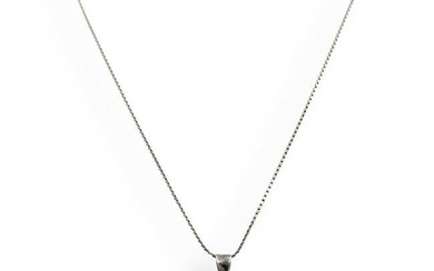 Tiffany Style Sterling Silver Pendant Necklace