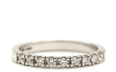 SOLD. Toftegaard: Diamond eternity ring set with three brilliant-cut diamonds totalling 0.27 ct., mounted in...
