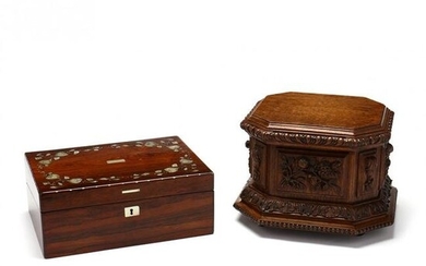 Two Antique Valuables Boxes