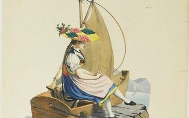 Two Costume Prints, Circa 1825