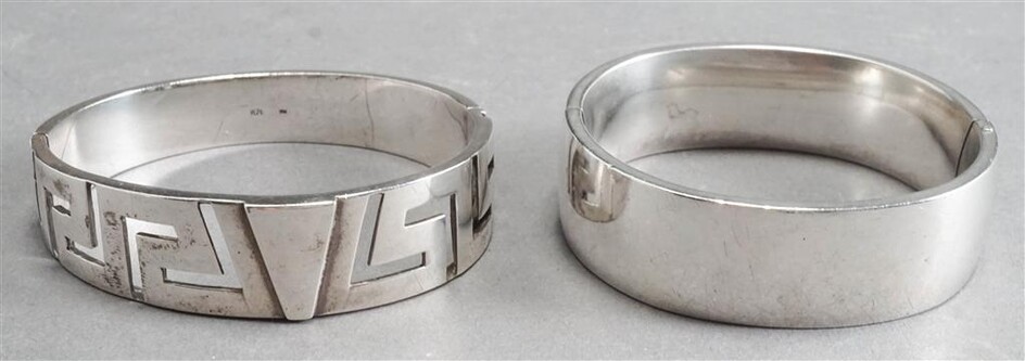 Two Sterling Silver Bangle Bracelets