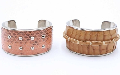 Two Tod's Leather Cuffs