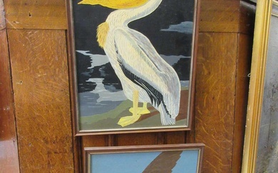 Two modern framed oils of birdsCondition Report There is no...