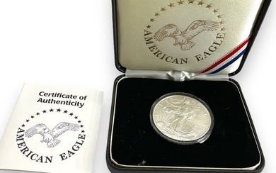 U.S. Silver Eagle with COA