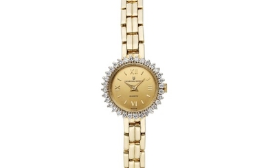 Universal Genève Reference 1097/1 | A yellow gold and diamond-set bracelet watch, Circa 1995