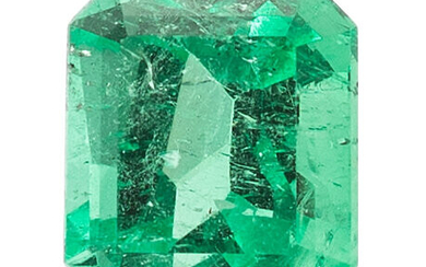 Unmounted Emerald Emerald: Emerald-cut weighing 2.42 carats Dimensions: 8.40...