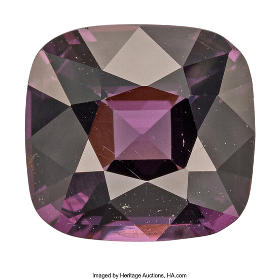 Unmounted Spinel Spinel: Cushion-shaped purple weighing 4.37 carats Dimensions:...