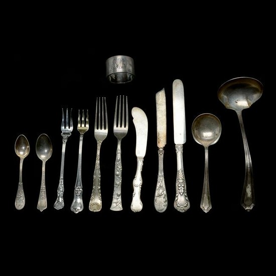 Various Gorham and Tiffany Sterling Silver Flatware.