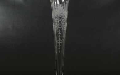 Vase, Three Part, American Brilliant Cut Glass