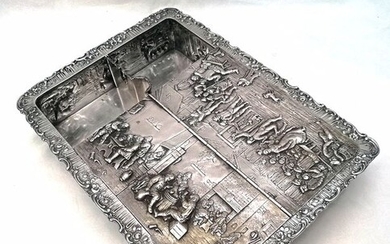 Very rare box - Silver - Hanau - Germany - Second half 19th century