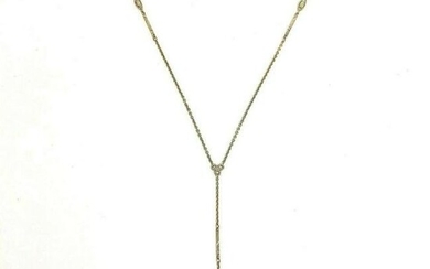 Victorian 14K White Gold Watch Chain Necklace