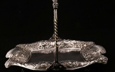 Victorian Reed and Barton Silver Plate Cake Basket