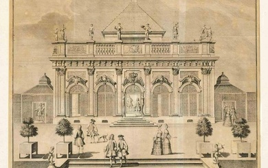 View of the Berlin Monbijou Palace by Johann Christoph Boecklin (1657-1709) after Eosander von