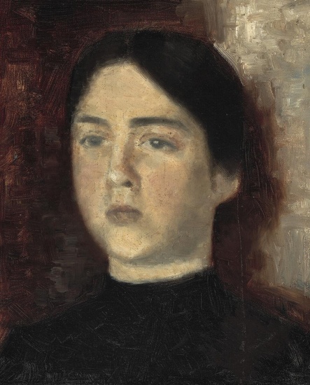 Vilhelm Hammershøi (b. Copenhagen 1864, d. s.p. 1916) Portrait of the artist's...