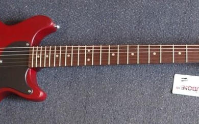 Vintage - VR130 SCR Re-issued doublecut Satin Cherry - Electric guitar