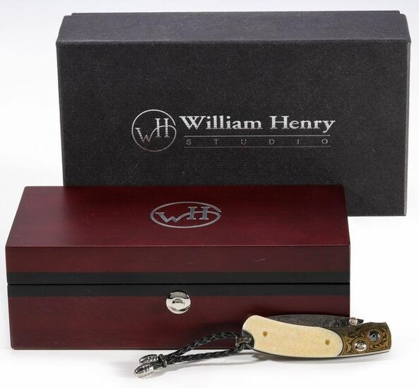 WILLIAM HENRY B09 NORTHERN LIGHTS FOLDING KNIFE IN BOX