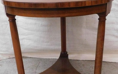 Walnut Banded Top Lamp Table