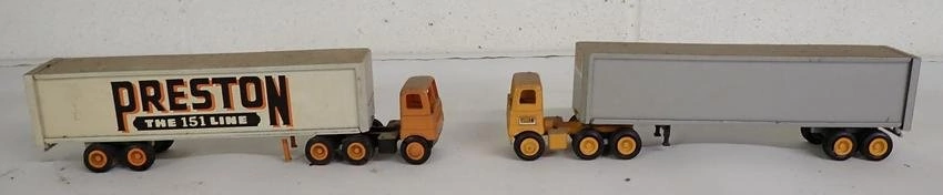 Winross Preston & Yellow Tractor Trailers