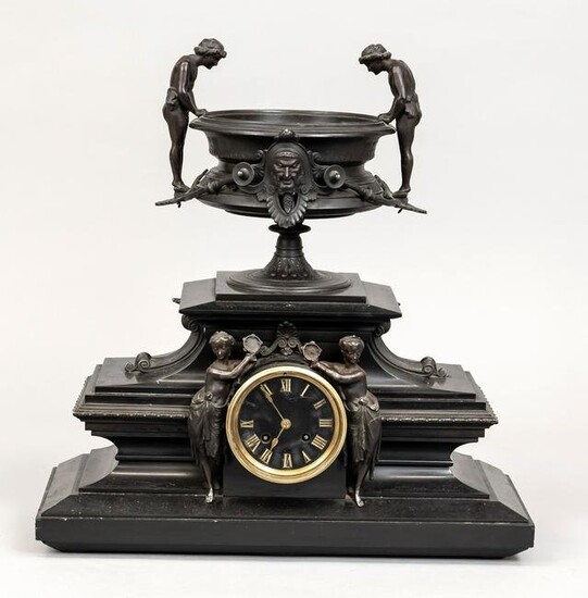 black marble mantel clock, 2nd