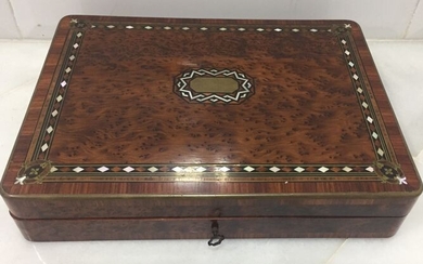game box (1) - Napoleon III Style - Brass, Kingwood, Mother of pearl, Thuya, Madreperla - Mid 19th century