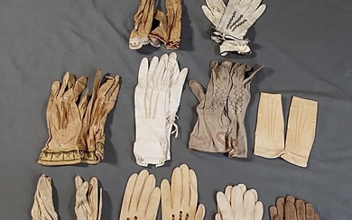 10 Pairs of Art Deco Gloves- Childrens and more