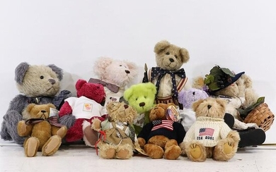 [11] Eleven Assorted Teddy Bears - All Different, Clean