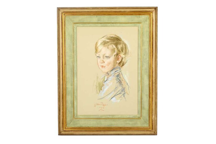 BRITISH SCHOOL (LATE 20TH CENTURY) Portrait of a young...