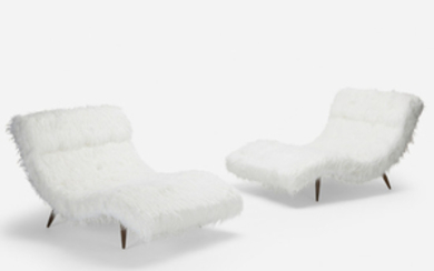 Adrian Pearsall, Wave chaise lounges, pair