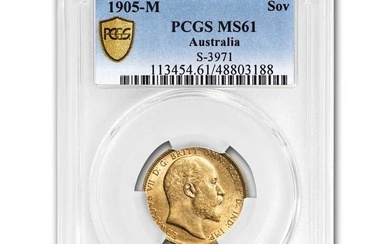 1905-M Australia Gold Sovereign Edward VII