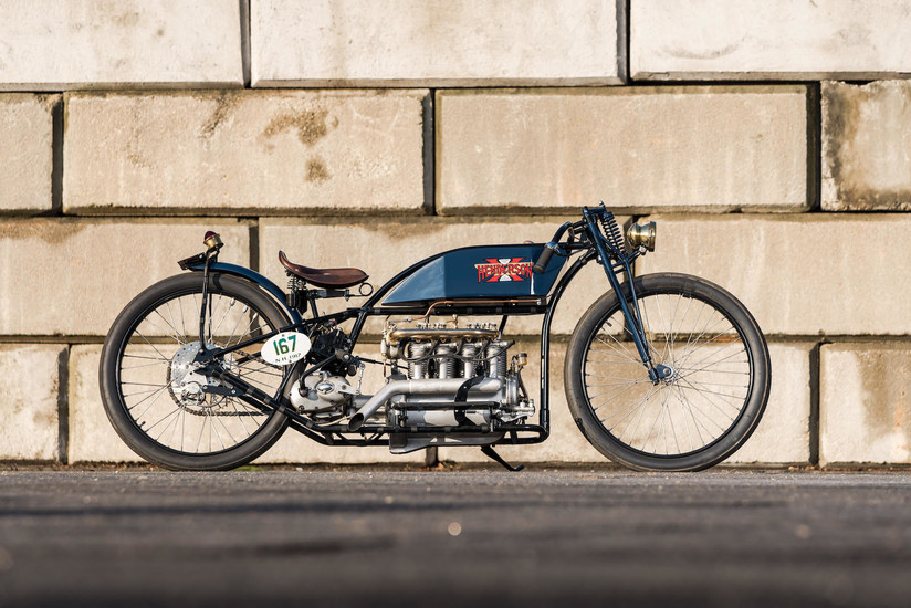 1917 Henderson 60.40ci Model G Custom Board Track Racing Motorcycle