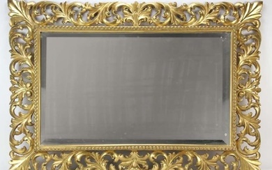 19th C Italian Rococo Giltwood Mirror