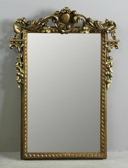 19thC Italian Gold Mirror