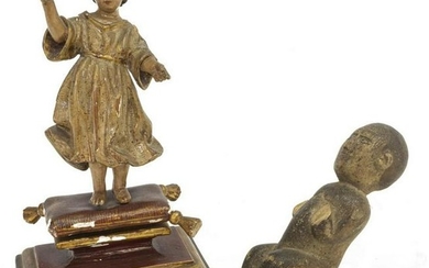 (2) SPANISH CARVED FIGURES OF THE CHRIST CHILD