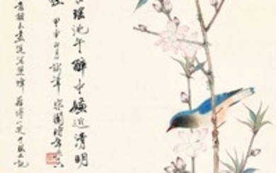 BIRDS ON PEACH BLOSSOMS, Yu Fei'an