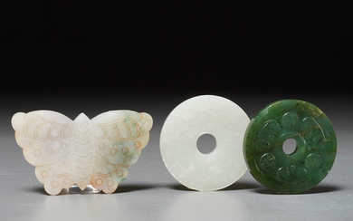 (3) Chinese carved jade ritual articles