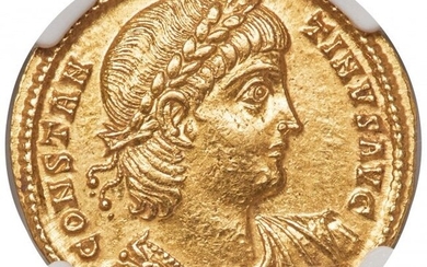 30058: Constantine II, as Augustus (AD 337-340). AV sol