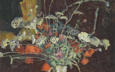Pierre Bonnard (1867-1947), Fleurs des champs, ombelles et coquelicots