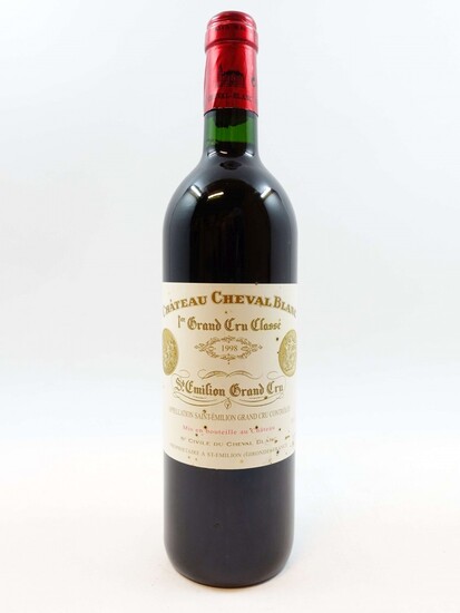1 bouteille CHÂTEAU CHEVAL BLANC 1998 1er GCC (A) Saint Emilion (étiquette léger tachée